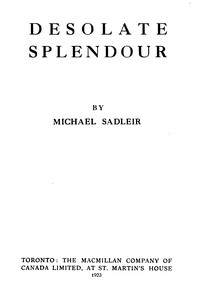 Desolate splendour