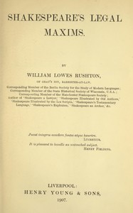 Shakespeare's legal maxims
