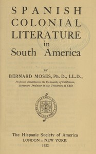 Spanish colonial literature in South America