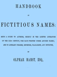 Handbook of fictitious names