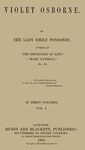 Violet Osborne, Volume 1 (of 3)