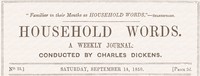 Household words, No. 25, September 14, 1850