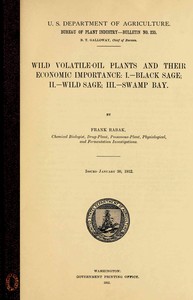 Wild volatile-oil plants and their economic importance