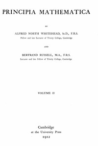 Principia mathematica, vol. 2 (of 3)