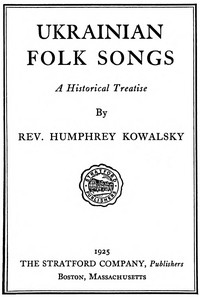 Ukrainian folk songs