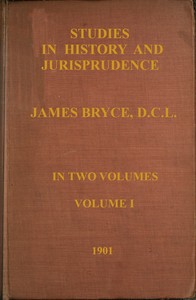Studies in history and jurisprudence, volume 1 (of 2)