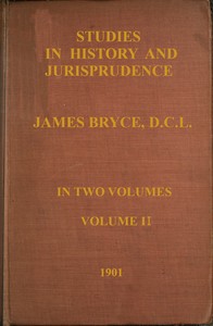 Studies in history and jurisprudence, volume 2 (of 2)