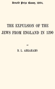 The expulsion of the Jews from England in 1290