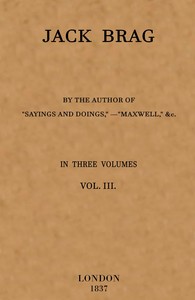 Jack Brag, vol. 3 (of 3)