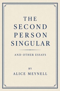The second person singular, and other essays