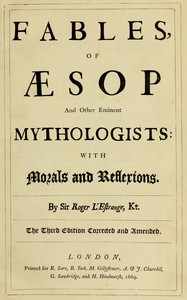 Fables, of Æsop and other eminent mythologists