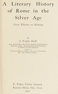 A literary history of Rome in the Silver Age