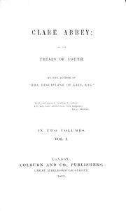 Clare Abbey, volume 1 (of 2)