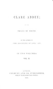 Clare Abbey, volume 2 (of 2)