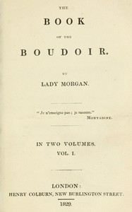 The book of the boudoir, Volume 1 (of 2)