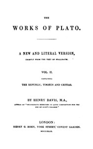 The works of Plato (Vol. 2 of 6)