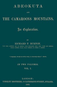 Abeokuta and the Camaroons Mountains, Vol. 1 (of 2)