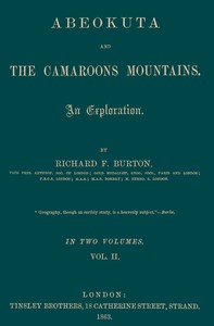 Abeokuta and the Camaroons Mountains, Vol. 2 (of 2)