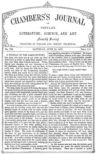 Chambers's Journal of Popular Literature, Science, and Art, No. 703 June 16, 1877