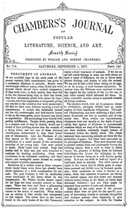 Chambers's Journal of Popular Literature, Science, and Art, No. 714 September 1, 1877
