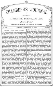 Chambers's Journal of Popular Literature, Science, and Art, No. 739, February 23, 1878