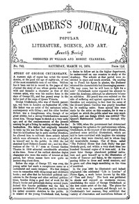 Chambers's Journal of Popular Literature, Science, and Art, No. 742, March 16, 1878