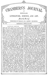 Chambers's Journal of Popular Literature, Science, and Art, No. 747, April 20, 1878