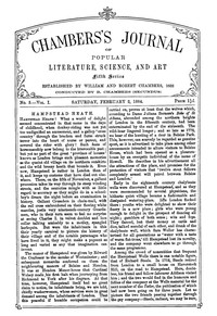 Chambers's Journal of Popular Literature, Science, and Art, Fifth Series, No. 5, Vol. I, February 2, 1884