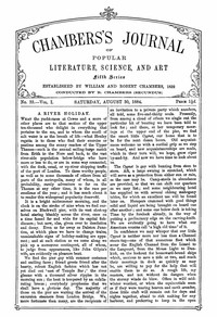 Chambers's Journal of Popular Literature, Science, and Art, Fifth Series, No. 35, Vol. I, August 30, 1884