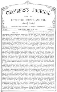 Chambers's Journal of Popular Literature, Science, and Art, No. 691 March 24, 1877