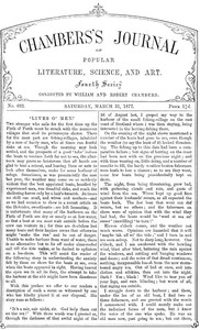 Chambers's Journal of Popular Literature, Science, and Art, No. 692 March 31, 1877