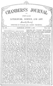 Chambers's Journal of Popular Literature, Science, and Art, No. 710 August 4, 1877