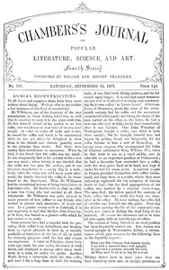 Chambers's Journal of Popular Literature, Science, and Art, No. 717, September 22, 1877