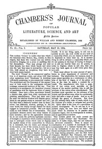Chambers's Journal of Popular Literature, Science, and Art, Fifth Series, No. 19, Vol. I, May 10, 1884