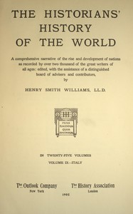 The historians' history of the world in twenty-five volumes, volume 09