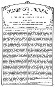 Chambers's Journal of Popular Literature, Science, and Art, fifth series, no. 153, vol. III, December 4, 1886