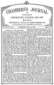 Chambers's Journal of Popular Literature, Science, and Art, fifth series, no. 135, vol. III, July 31, 1886