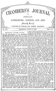 Chambers's Journal of Popular Literature, Science, and Art, No. 704 June 23, 1877
