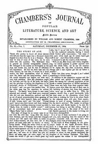 Chambers's Journal of Popular Literature, Science, and Art, Fifth Series, No. 52, Vol. I, December 27, 1884