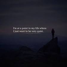 I Just Want To Be Quiet