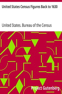 United States Census Figures Back to 1630