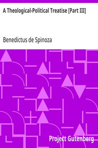 A Theological-Political Treatise [Part III]
