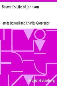 Boswell's Life of Johnson  Abridged and edited, with an introduction by Charles Grosvenor Osgood