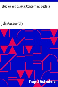 Studies and Essays: Concerning Letters