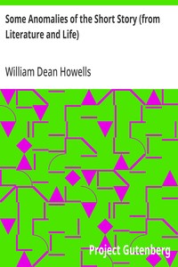 Some Anomalies of the Short Story (from Literature and Life)