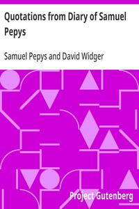 Quotations from Diary of Samuel Pepys