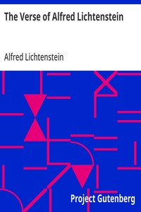 The Verse of Alfred Lichtenstein