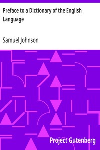 Preface to a Dictionary of the English Language