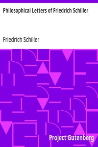 Philosophical Letters of Friedrich Schiller