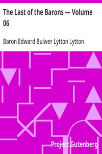 The Last of the Barons — Volume 06